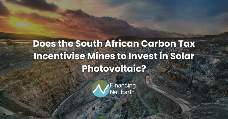 Does the South African Carbon Tax Incentivise Mines to Invest in Solar Photovoltaic?